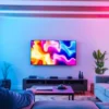 Personne regardant une télévision moderne- IPTV France (1)